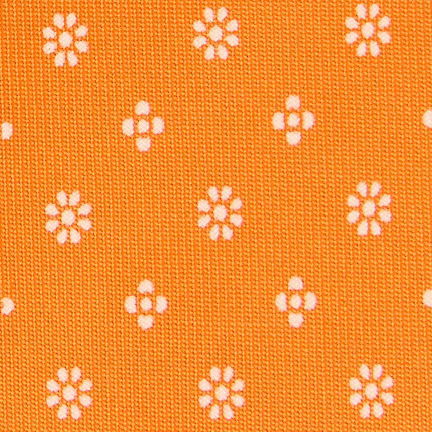 ORANGE CLASSIC LADY PRINTED SILK TIE