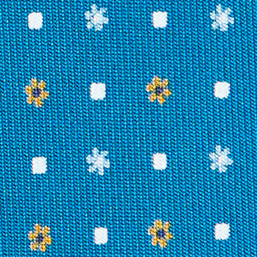 MID BLUE EXTRA LONG SARTORIAL SILK TIE