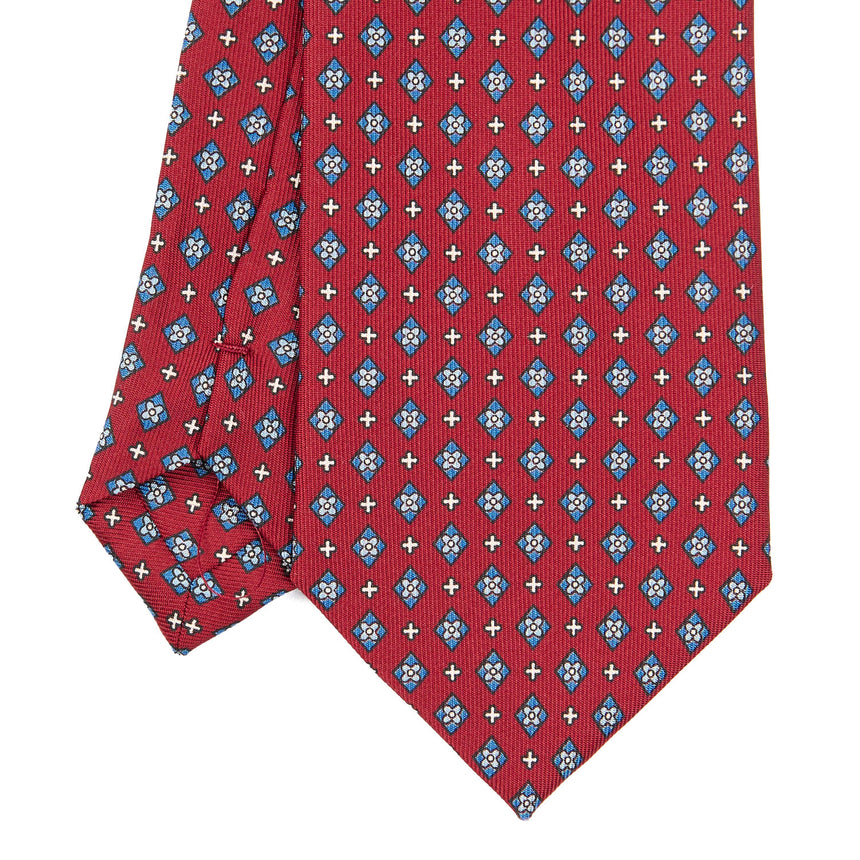 CRAVATTA SARTORIALE EXTRA LONG IN SETA BORDEAUX