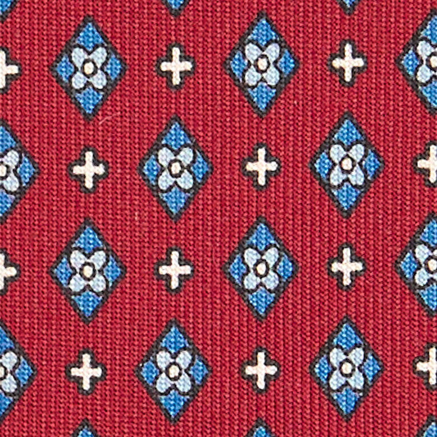 CRAVATTA SARTORIALE EXTRA LONG IN SETA BORDEAUX