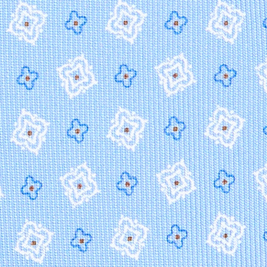 CRAVATTA SARTORIALE EXTRA LONG IN SETA AZZURRA