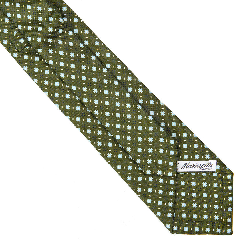 OLIVE GREEN EXTRA LONG SARTORIAL SILK TIE