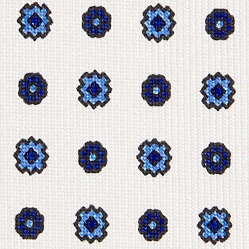 CRAVATTA SARTORIALE EXTRA LONG IN SETA BIANCA