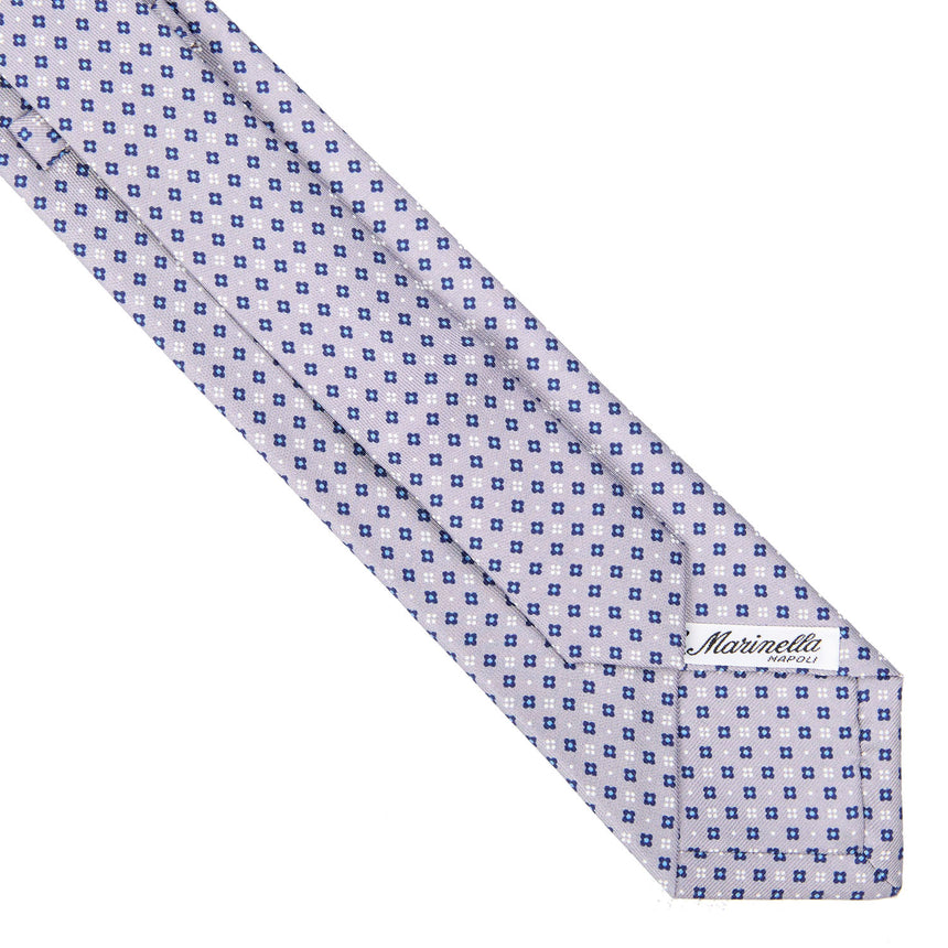 CRAVATTA SARTORIALE EXTRA LONG IN SETA GRIGIO CHIARO