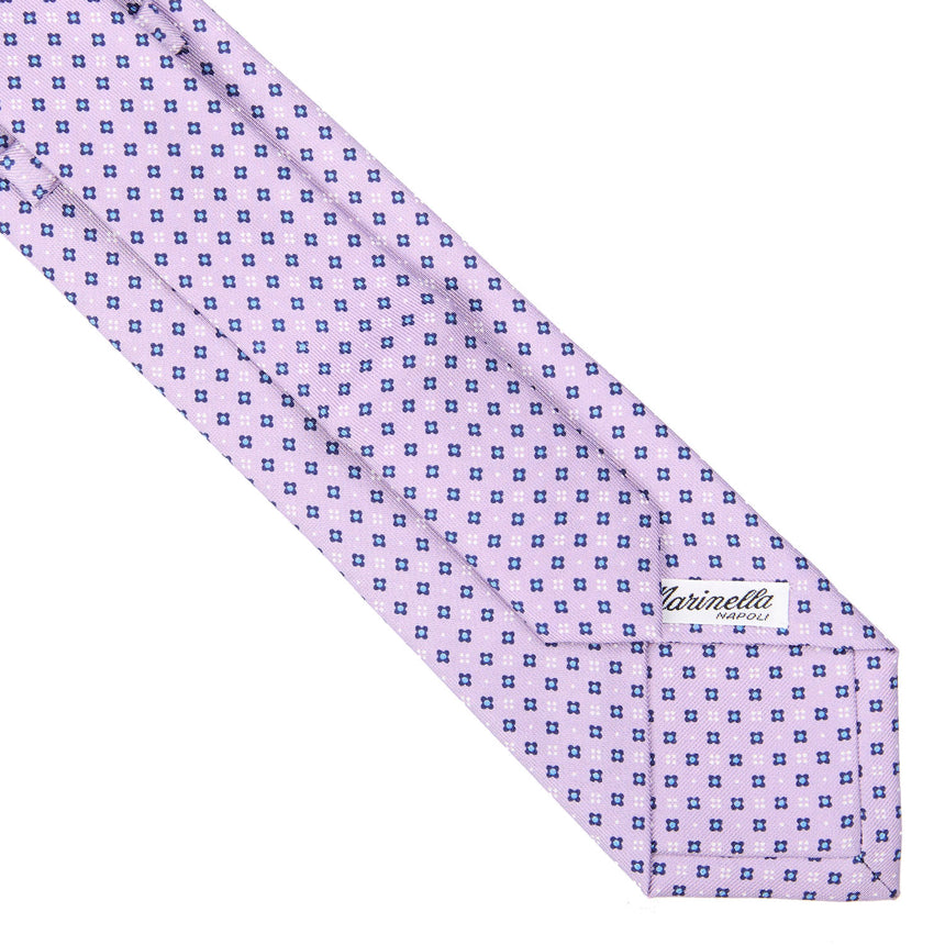 CRAVATTA SARTORIALE EXTRA LONG IN SETA LILLA