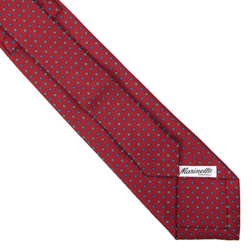 CRAVATTA SARTORIALE EXTRA LONG IN SETA BORDEAUX