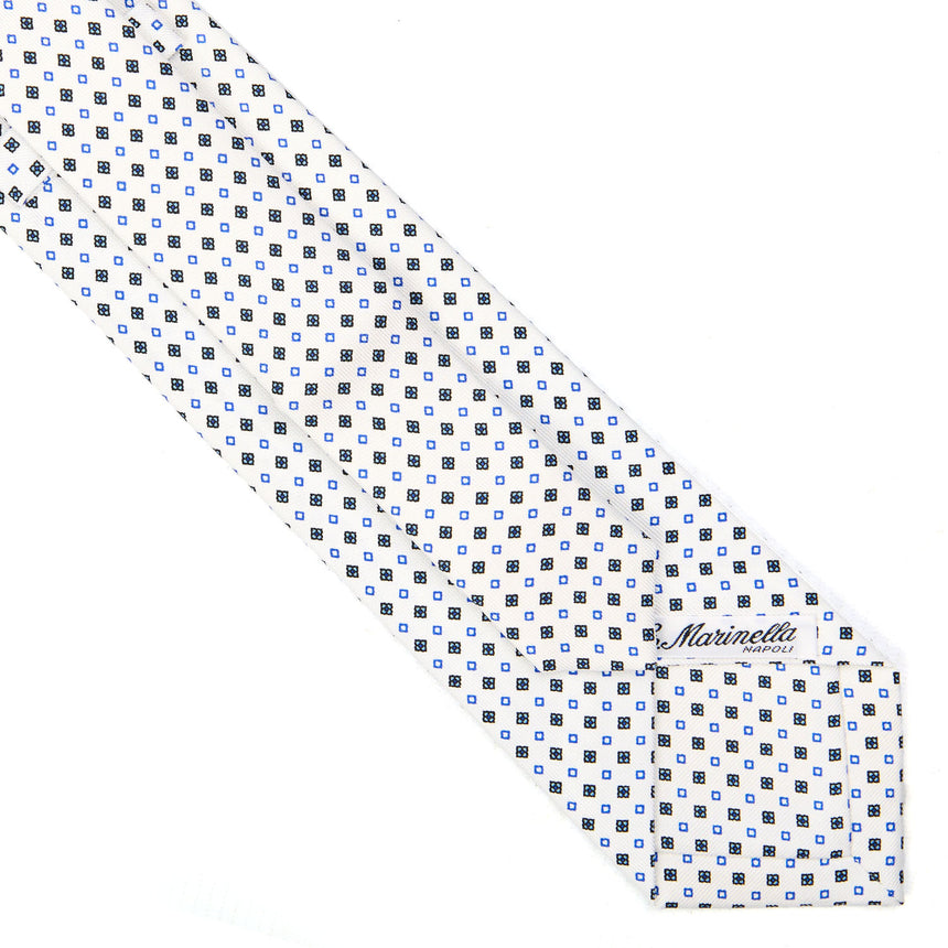 WHITE EXTRA LONG SARTORIAL SILK TIE