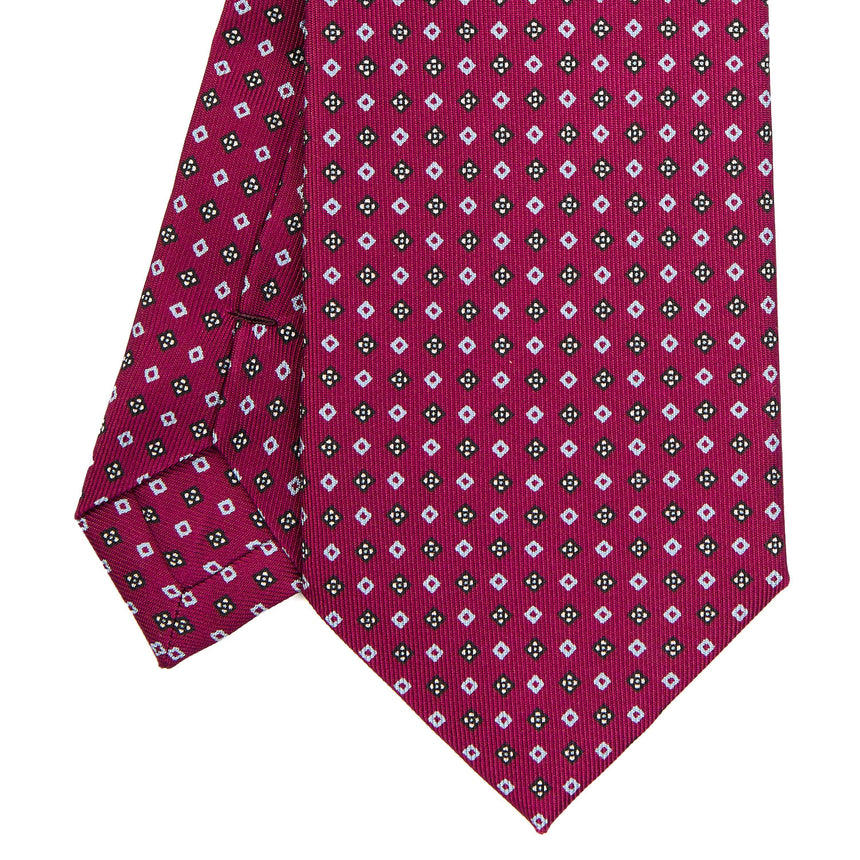 CRAVATTA SARTORIALE EXTRA LONG IN SETA BORDEAUX