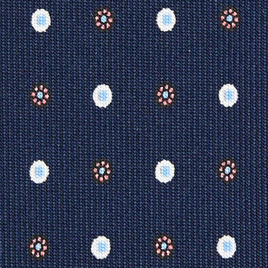 CRAVATTA SARTORIALE EXTRA LONG IN SETA BLU SCURO