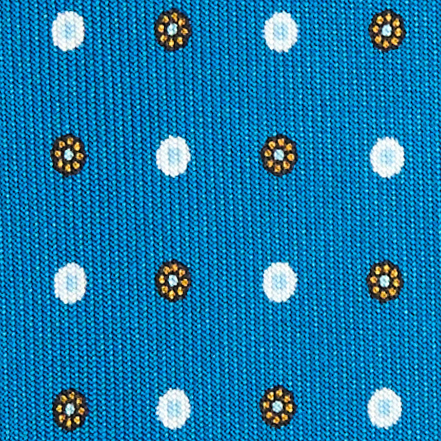 MID BLUE EXTRA LONG SARTORIAL SILK TIE