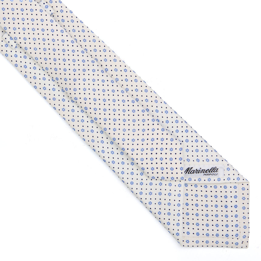WHITE EXTRA LONG SARTORIAL SILK TIE