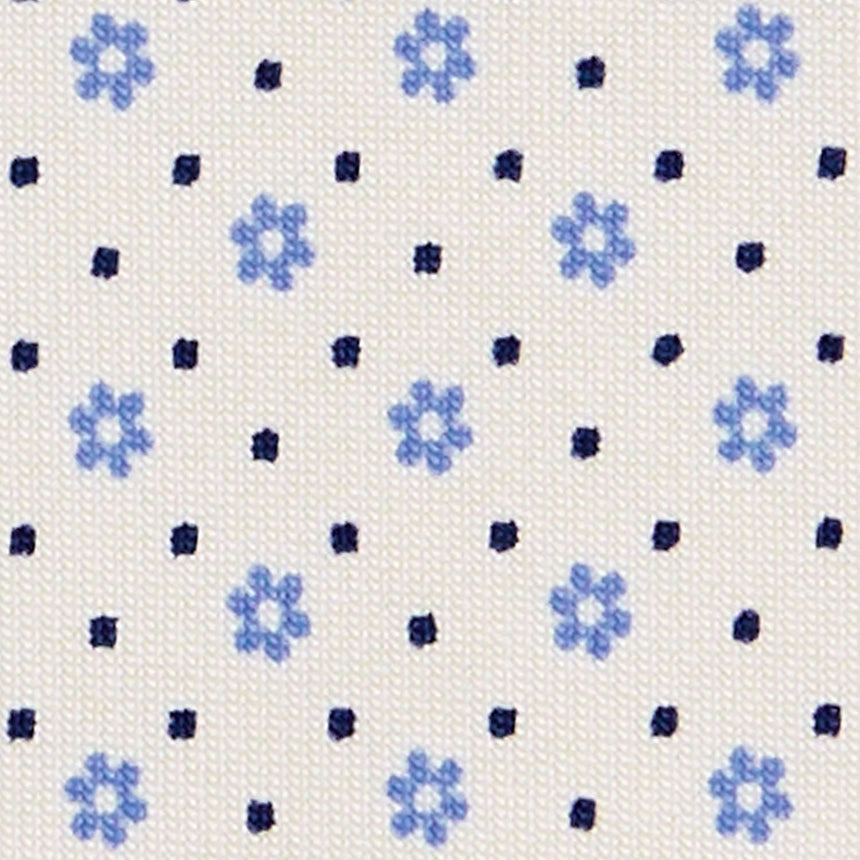 WHITE EXTRA LONG SARTORIAL SILK TIE
