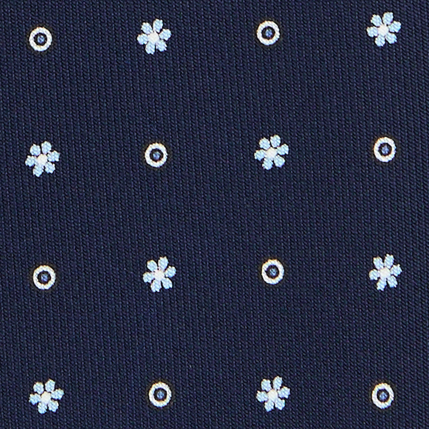 CRAVATTA SARTORIALE EXTRA LONG IN SETA BLU SCURO