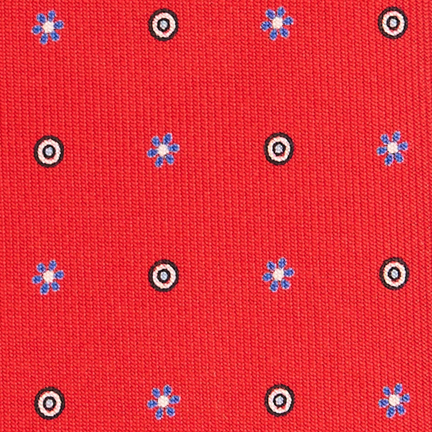RED EXTRA LONG SARTORIAL SILK TIE