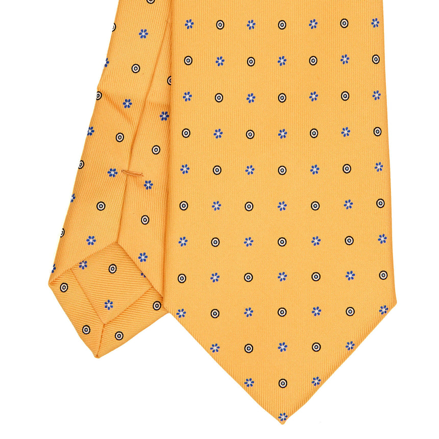 CRAVATTA SARTORIALE EXTRA LONG IN SETA GIALLA