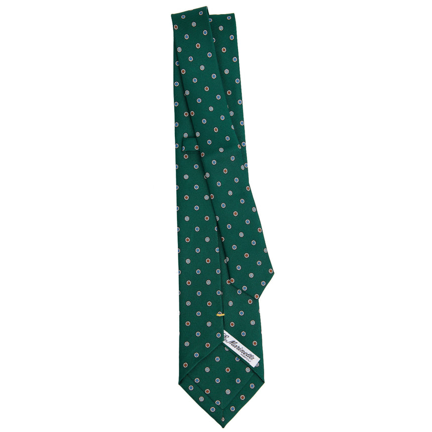 DARK GREEN EXTRA LONG SARTORIAL SILK TIE