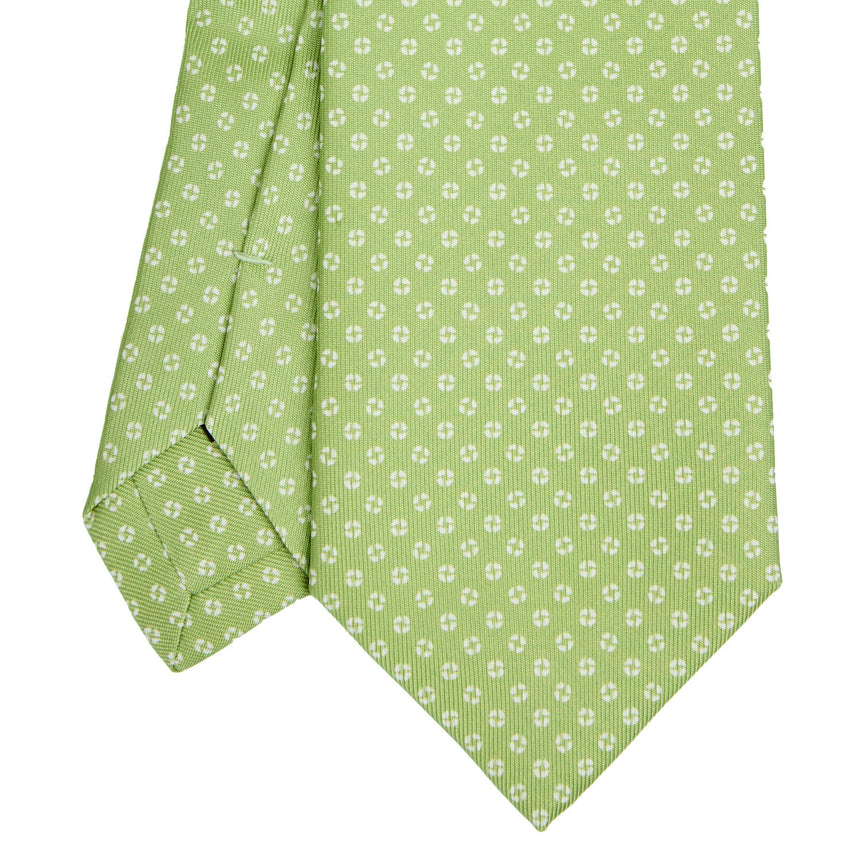 CRAVATTA SARTORIALE EXTRA LONG IN SETA VERDE CHIARO