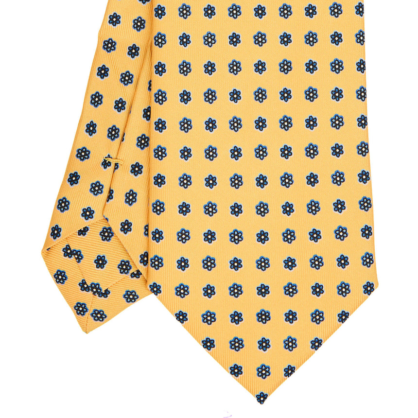 CRAVATTA SARTORIALE EXTRA LONG IN SETA GIALLA