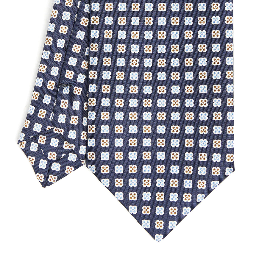 CRAVATTA SARTORIALE EXTRA LONG IN SETA BLU SCURO