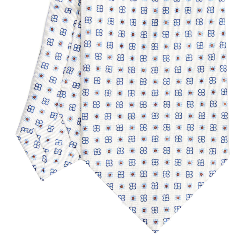 WHITE EXTRA LONG SARTORIAL SILK TIE
