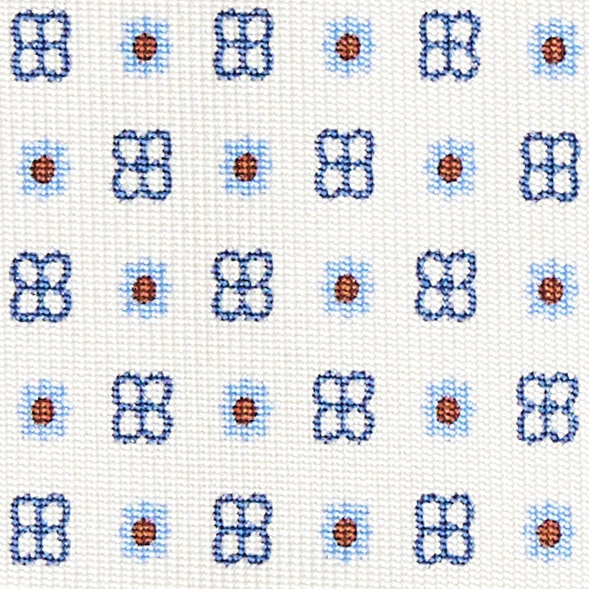 WHITE EXTRA LONG SARTORIAL SILK TIE