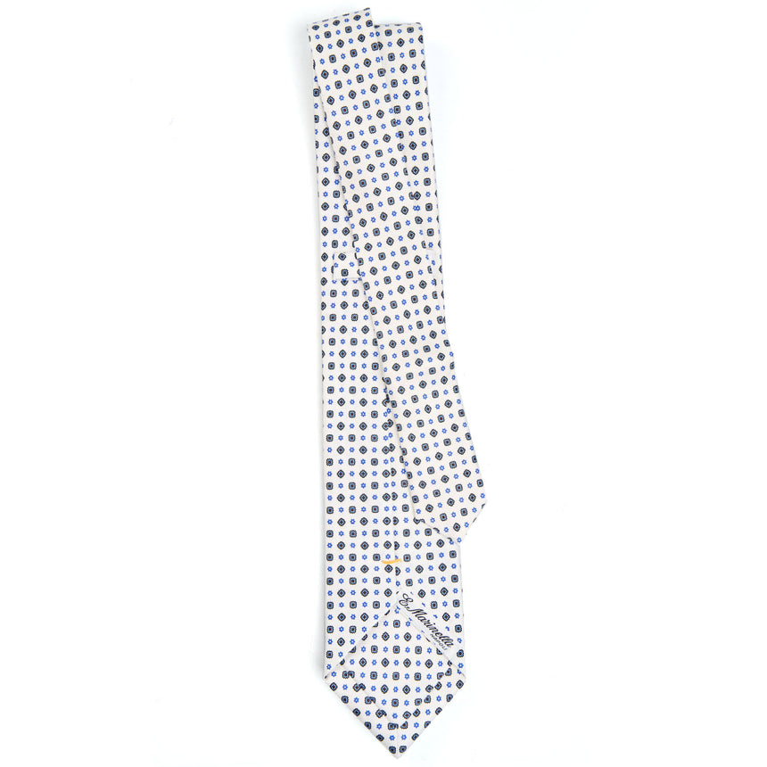 WHITE EXTRA LONG SARTORIAL SILK TIE
