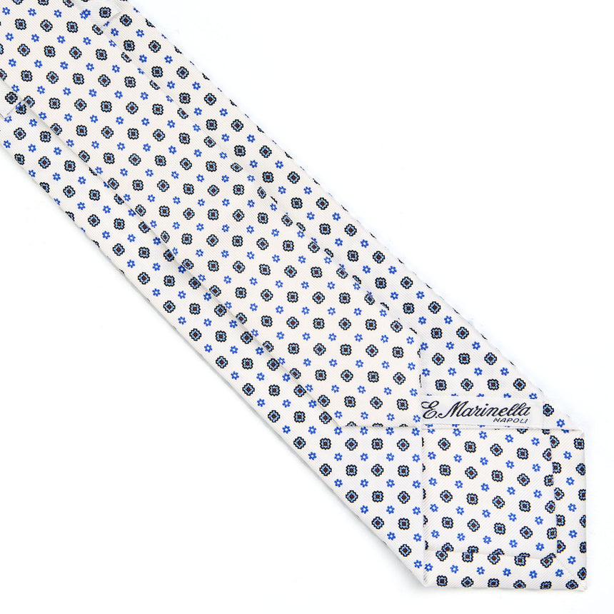 WHITE EXTRA LONG SARTORIAL SILK TIE