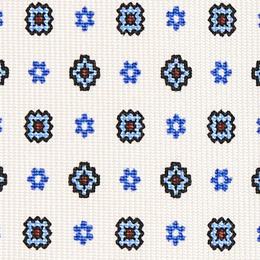 WHITE EXTRA LONG SARTORIAL SILK TIE