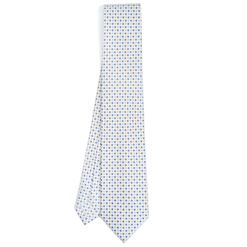 WHITE EXTRA LONG SARTORIAL SILK TIE