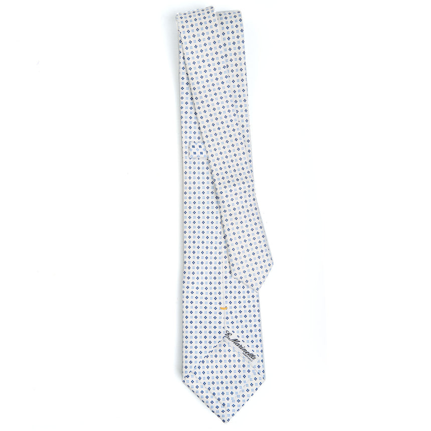 WHITE EXTRA LONG SARTORIAL SILK TIE