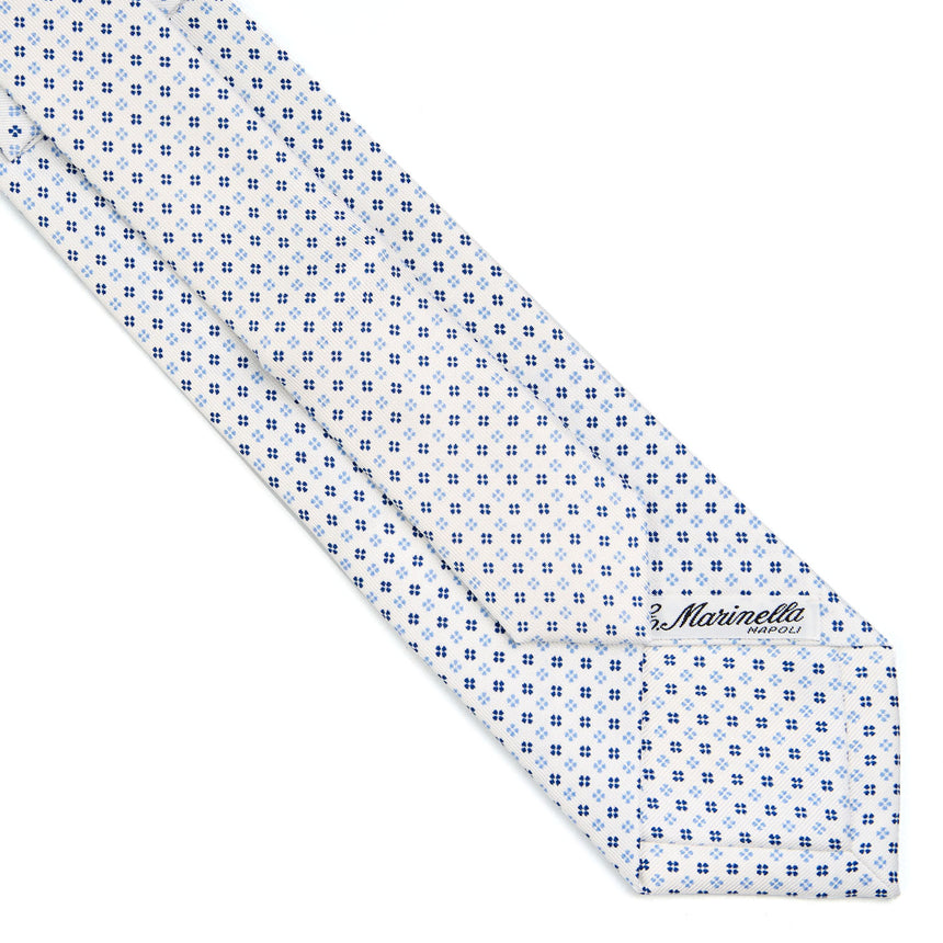 WHITE EXTRA LONG SARTORIAL SILK TIE