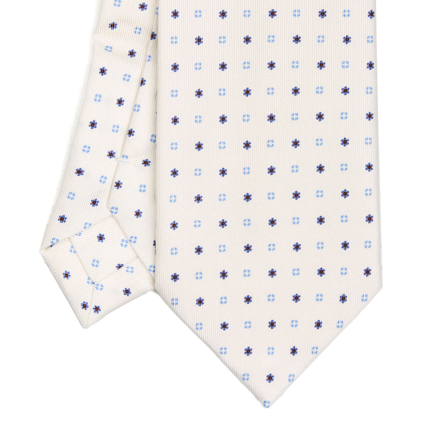WHITE EXTRA LONG SARTORIAL SILK TIE