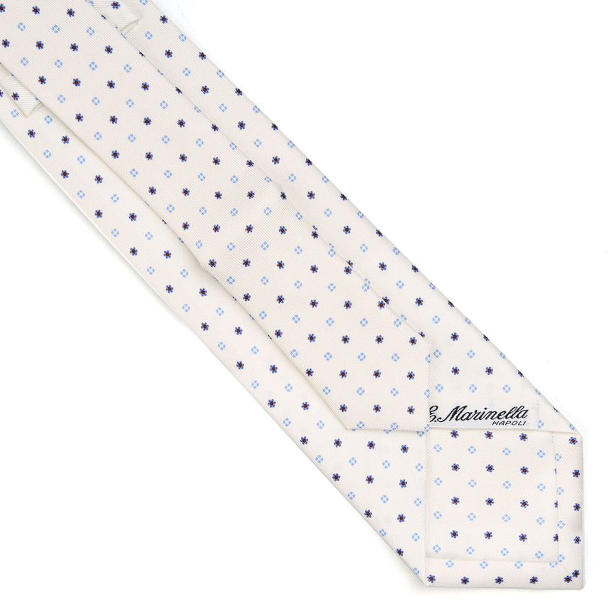 WHITE EXTRA LONG SARTORIAL SILK TIE