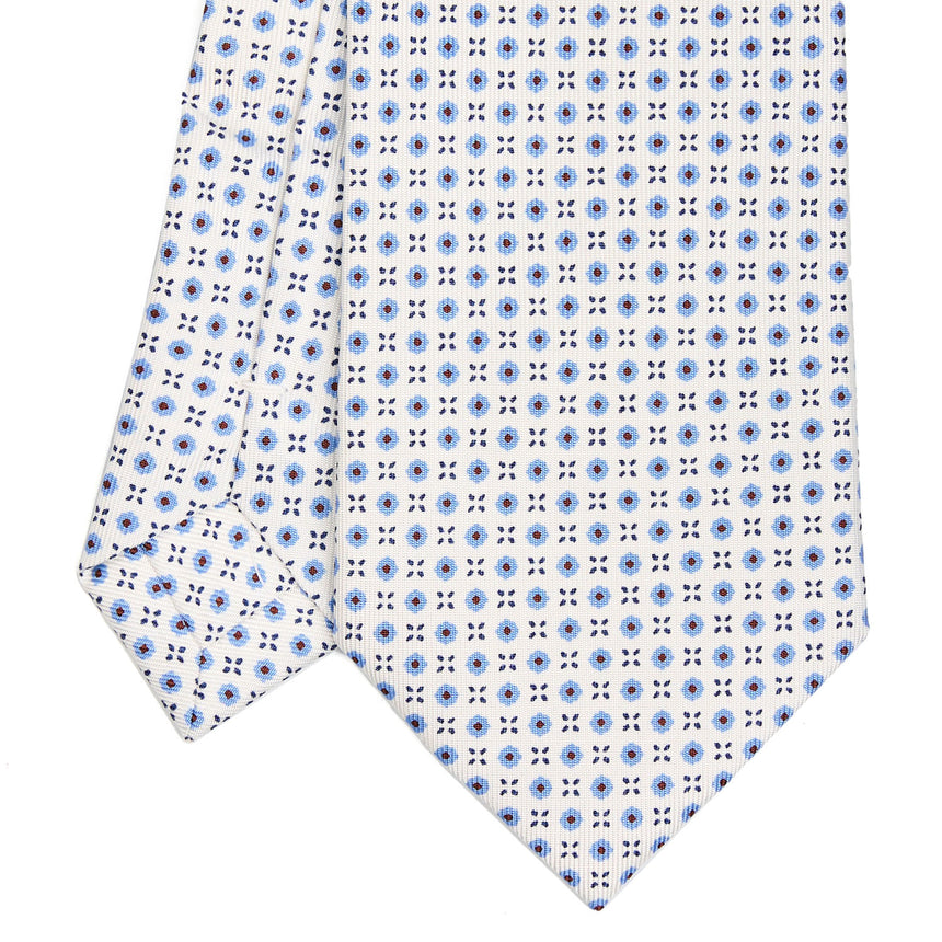 WHITE EXTRA LONG SARTORIAL SILK TIE