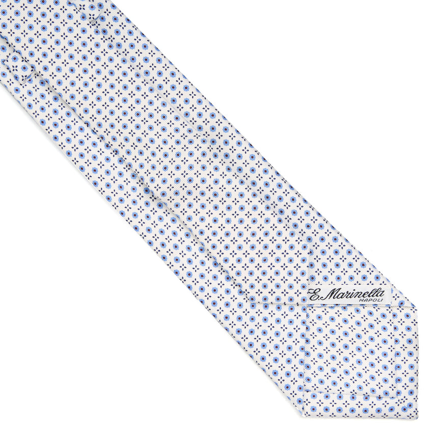 WHITE EXTRA LONG SARTORIAL SILK TIE
