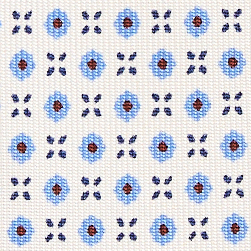 WHITE EXTRA LONG SARTORIAL SILK TIE