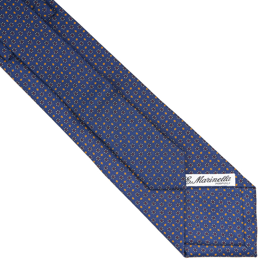 CRAVATTA SARTORIALE EXTRA LONG IN SETA BLU