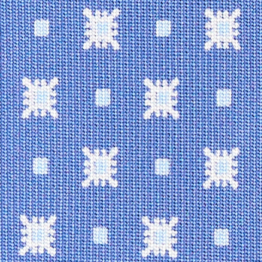 CRAVATTA SARTORIALE EXTRA LONG IN SETA AZZURRO POLVERE