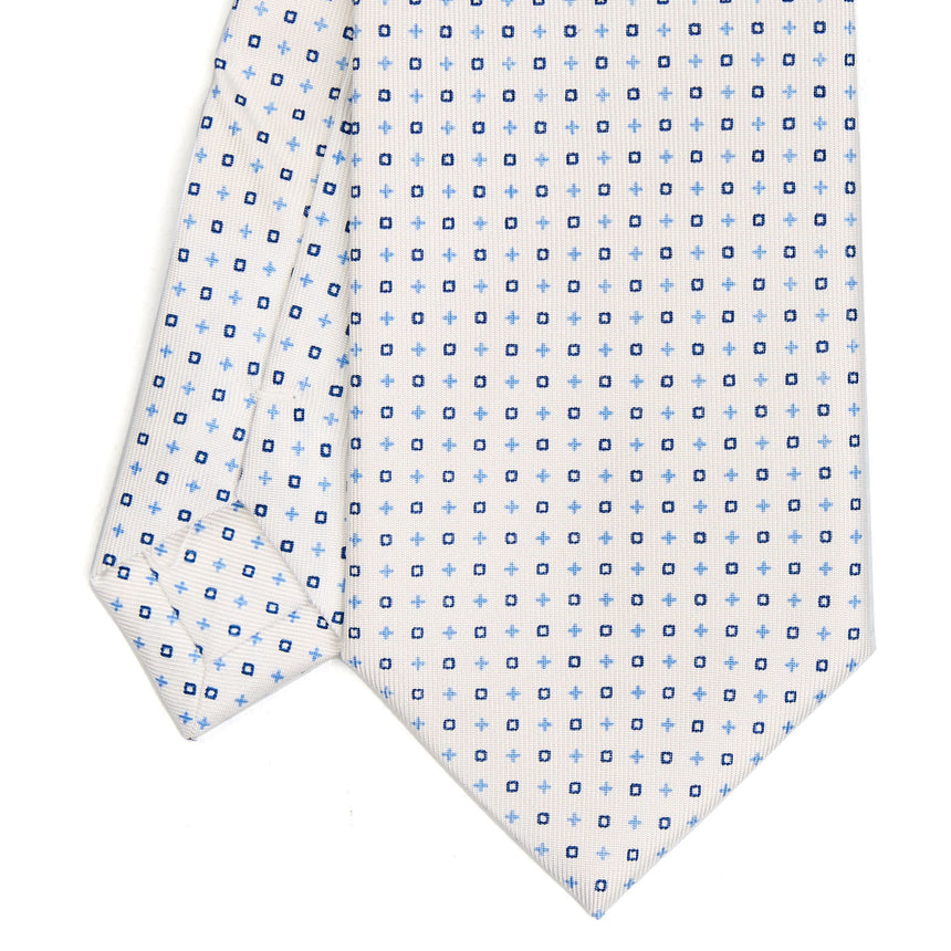 WHITE EXTRA LONG SARTORIAL SILK TIE