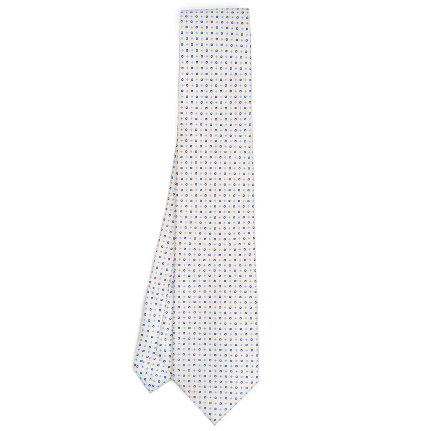 WHITE EXTRA LONG SARTORIAL SILK TIE