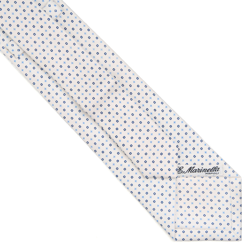 WHITE EXTRA LONG SARTORIAL SILK TIE