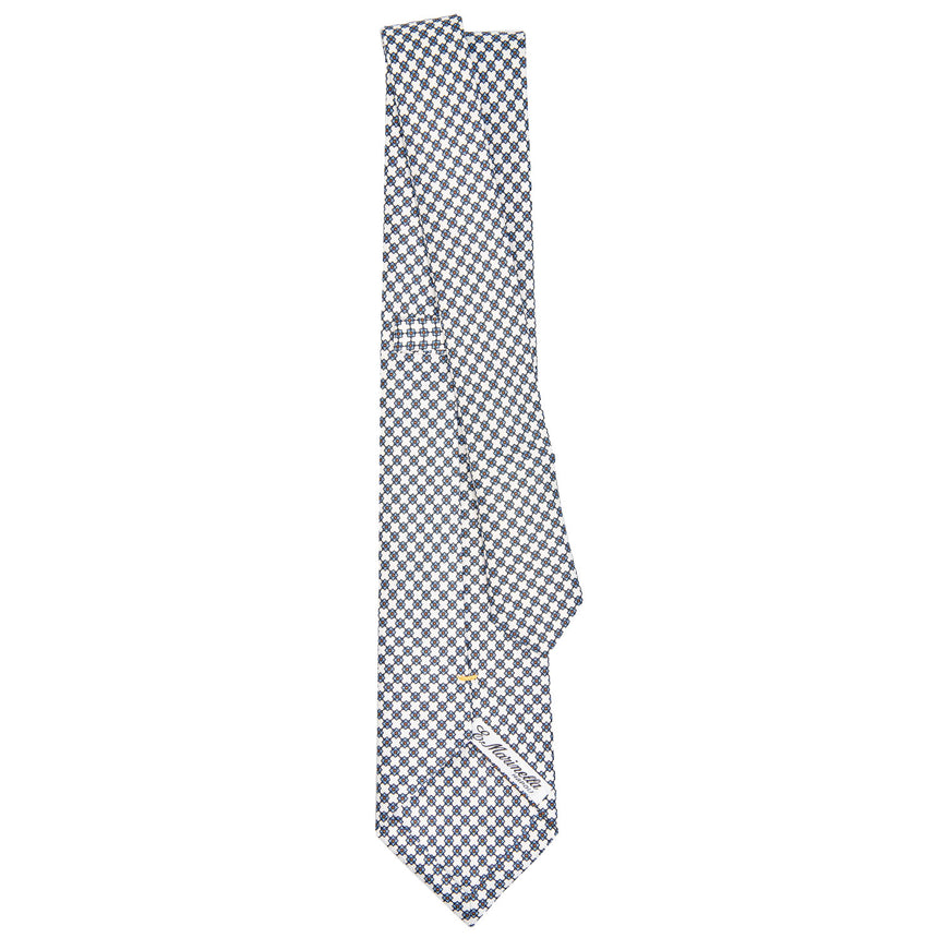 WHITE EXTRA LONG SARTORIAL SILK TIE