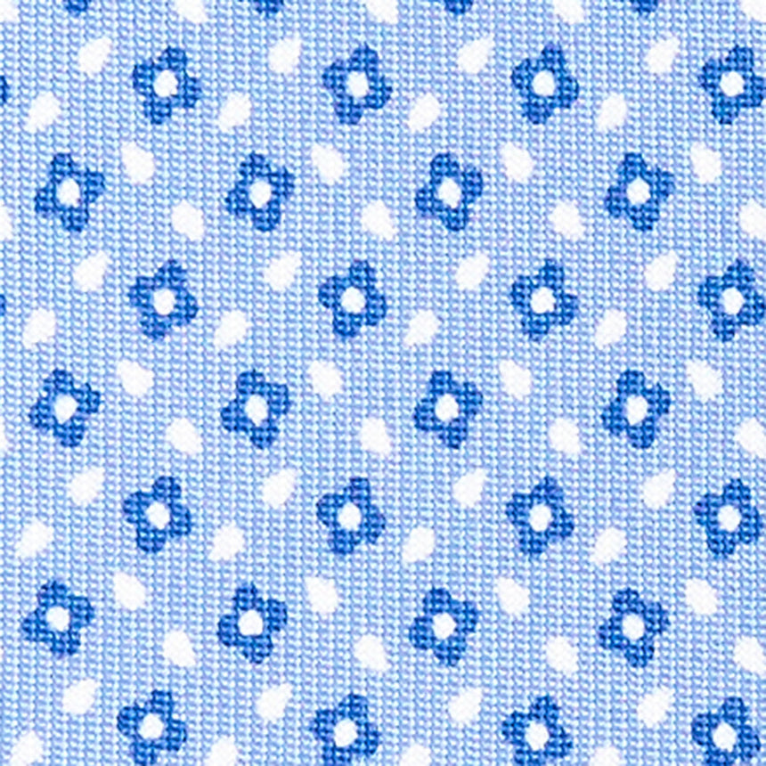CRAVATTA SARTORIALE EXTRA LONG IN SETA AZZURRA