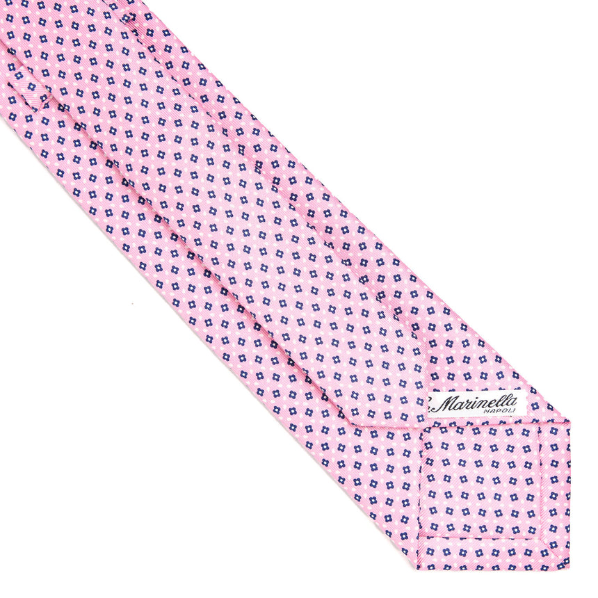 CRAVATTA SARTORIALE EXTRA LONG IN SETA ROSA