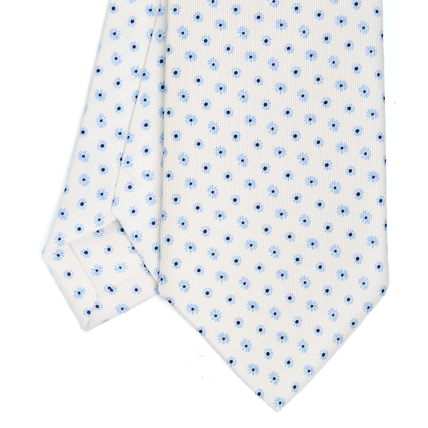 CRAVATTA SARTORIALE EXTRA LONG IN SETA BIANCA
