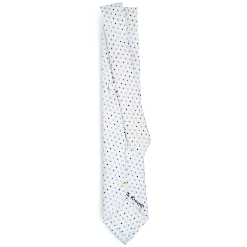 CRAVATTA SARTORIALE EXTRA LONG IN SETA BIANCA
