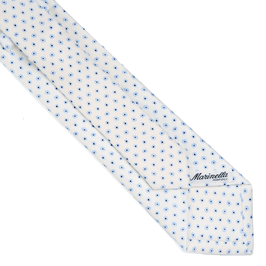 CRAVATTA SARTORIALE EXTRA LONG IN SETA BIANCA