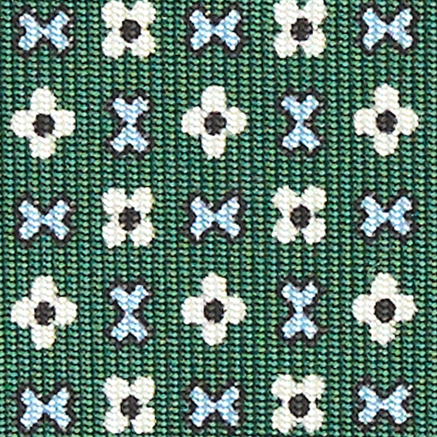 CRAVATTA SARTORIALE EXTRA LONG IN SETA VERDE SCURO