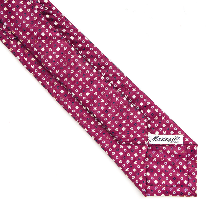 CRAVATTA SARTORIALE EXTRA LONG IN SETA BORDEAUX