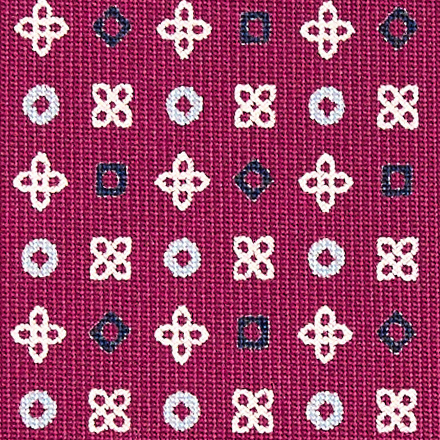 CRAVATTA SARTORIALE EXTRA LONG IN SETA BORDEAUX